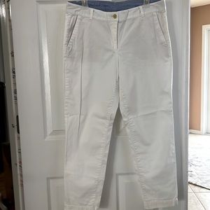 Talbots 10P white cotton pants.